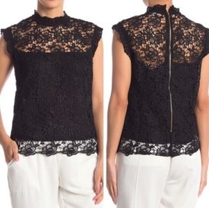 🆕️ Nanette Lepore High Neck Lace Top